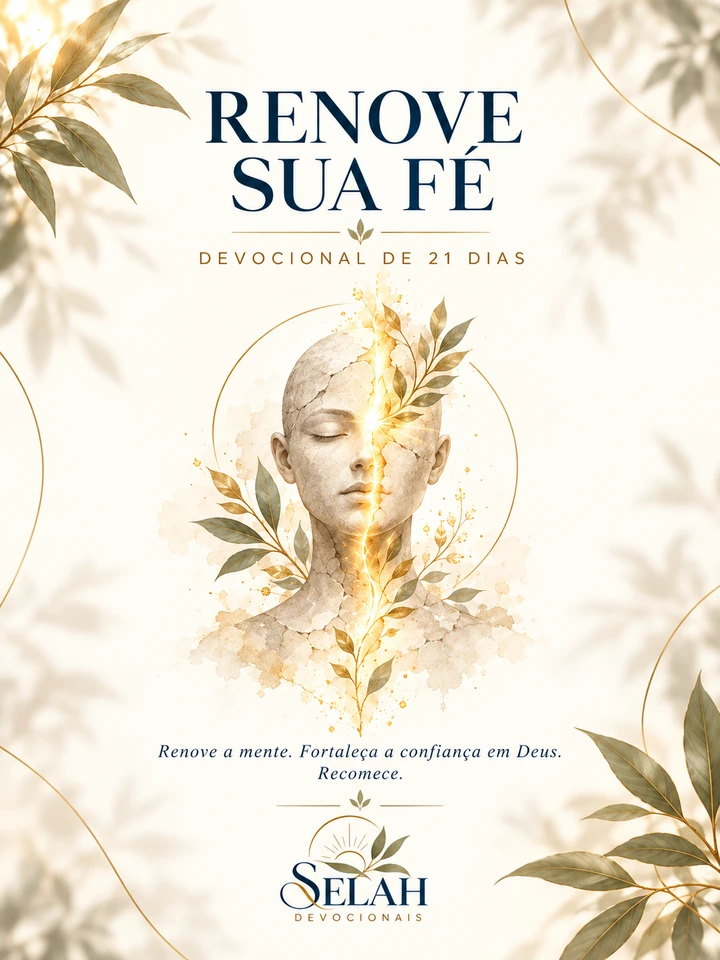 Capa oficial do devocional Renove Sua Fé — 21 Dias